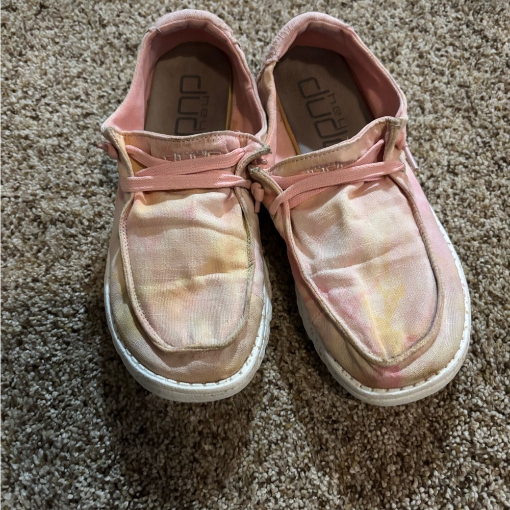 Hey Dude Pink Slip-On Shoes